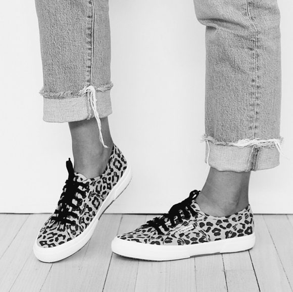 Superga Animal Print Cheetah Print Velour Velvet Sneakers - Picture 14 of 16